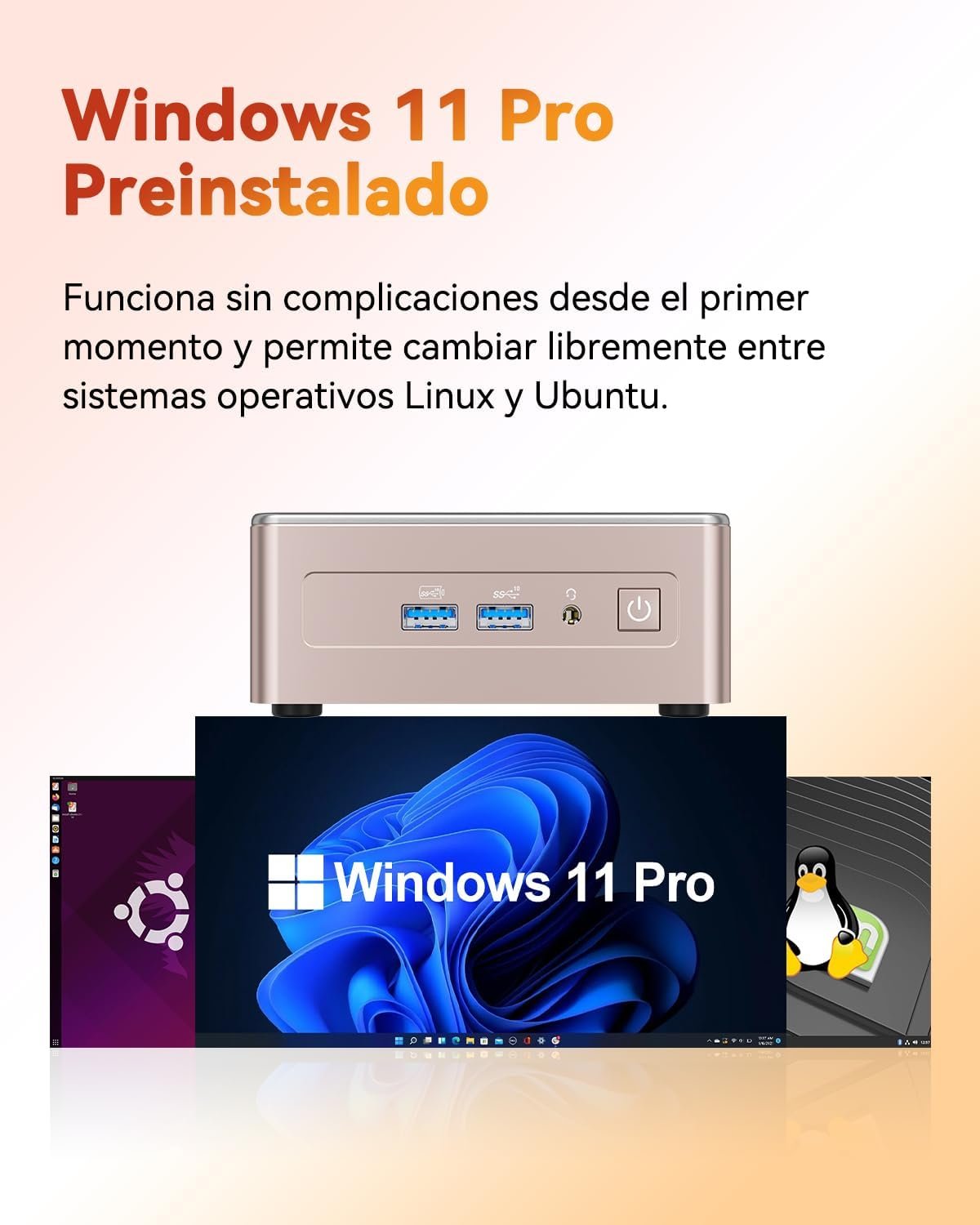 GEEKOM A5 2025 Edition Mini PC con AMD Ryzen 5 7430U, 16GB RAM y 512GB SSD, Windows 11 Pro - Image 9