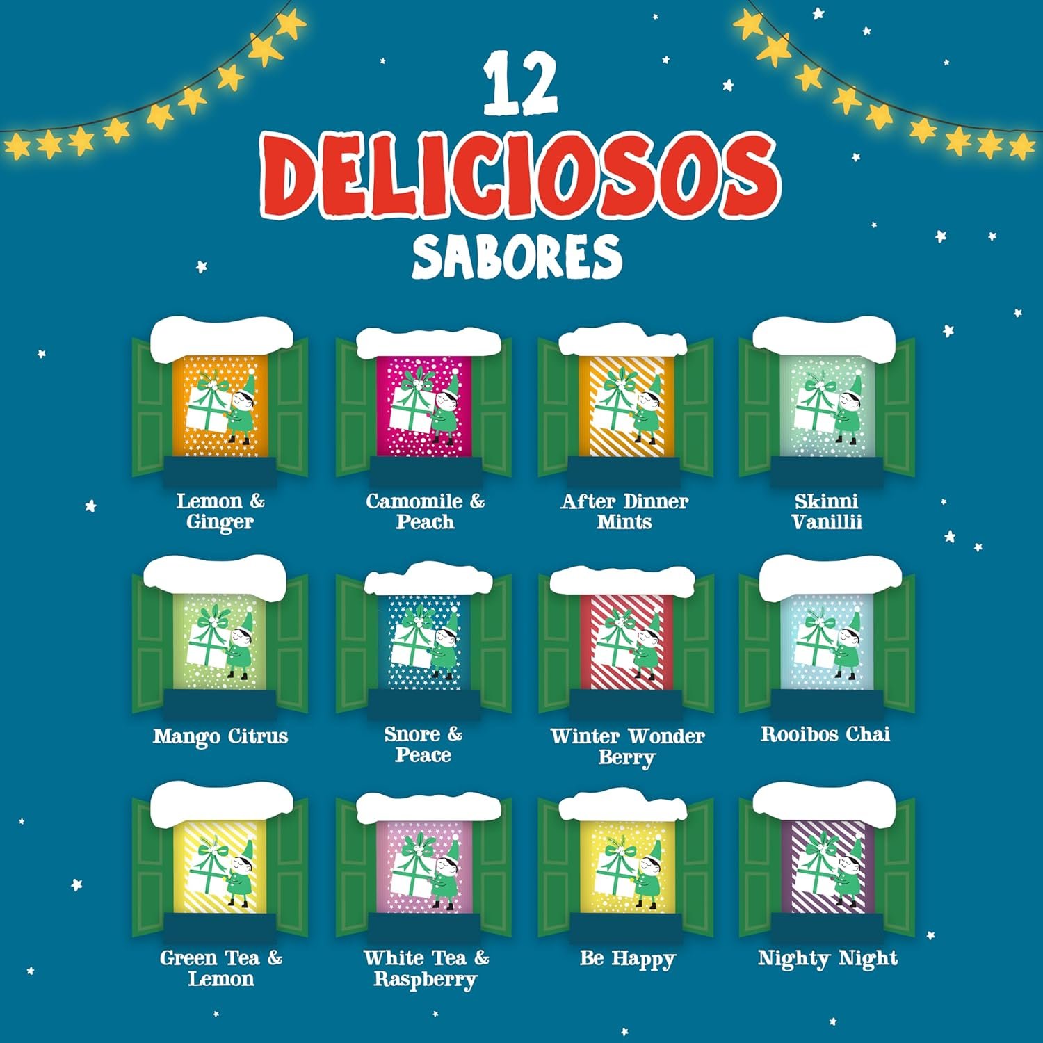 Cupper - Calendario de Adviento Ecológico - Estuche con 24 Bolsitas de Infusiones y Tés - Image 6