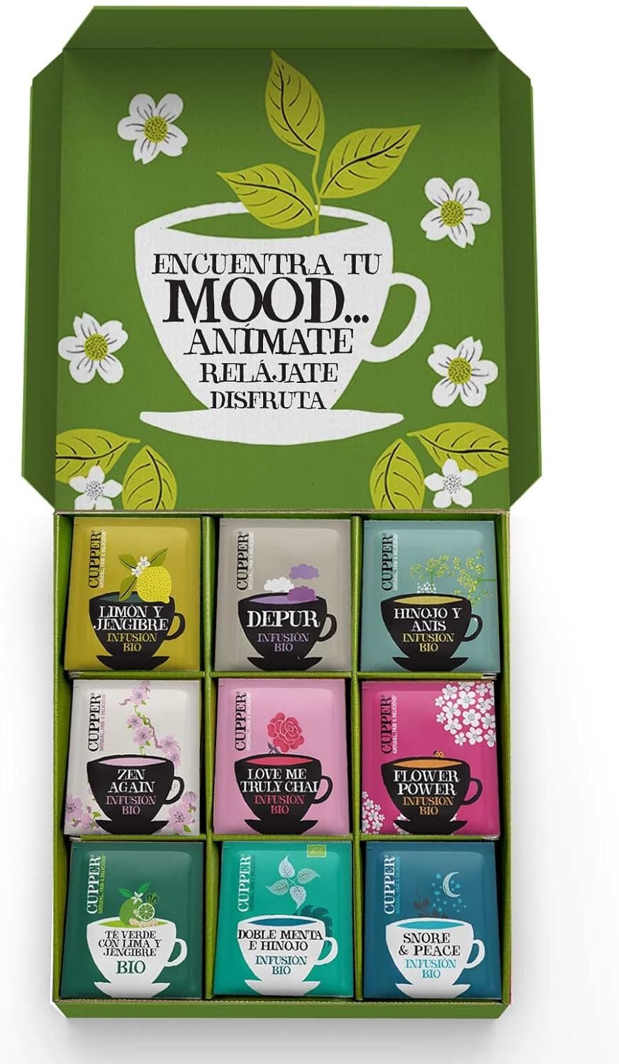 Cupper - Calendario de Adviento Ecológico - Estuche con 24 Bolsitas de Infusiones y Tés - Image 14