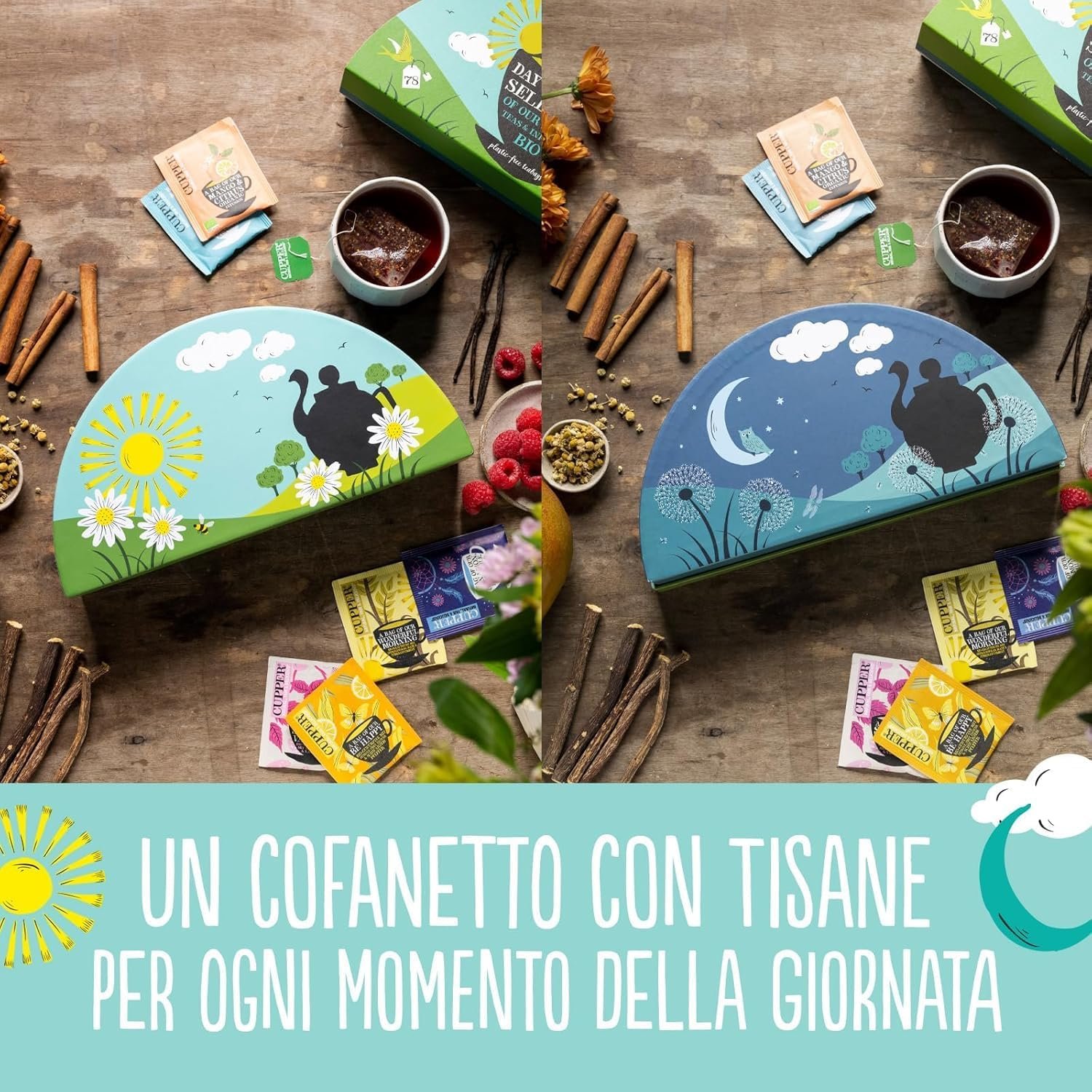 Cupper - Calendario de Adviento Ecológico - Estuche con 24 Bolsitas de Infusiones y Tés - Image 21