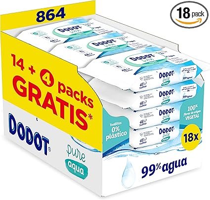 Dodot Toallitas Pure Aqua Para Bebé